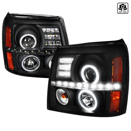 Spec-D Tuning 02-06 Cadillac Escalade Projector Headlight, 2LHP-ECLD02JM-RS 2LHP-ECLD02JM-RS